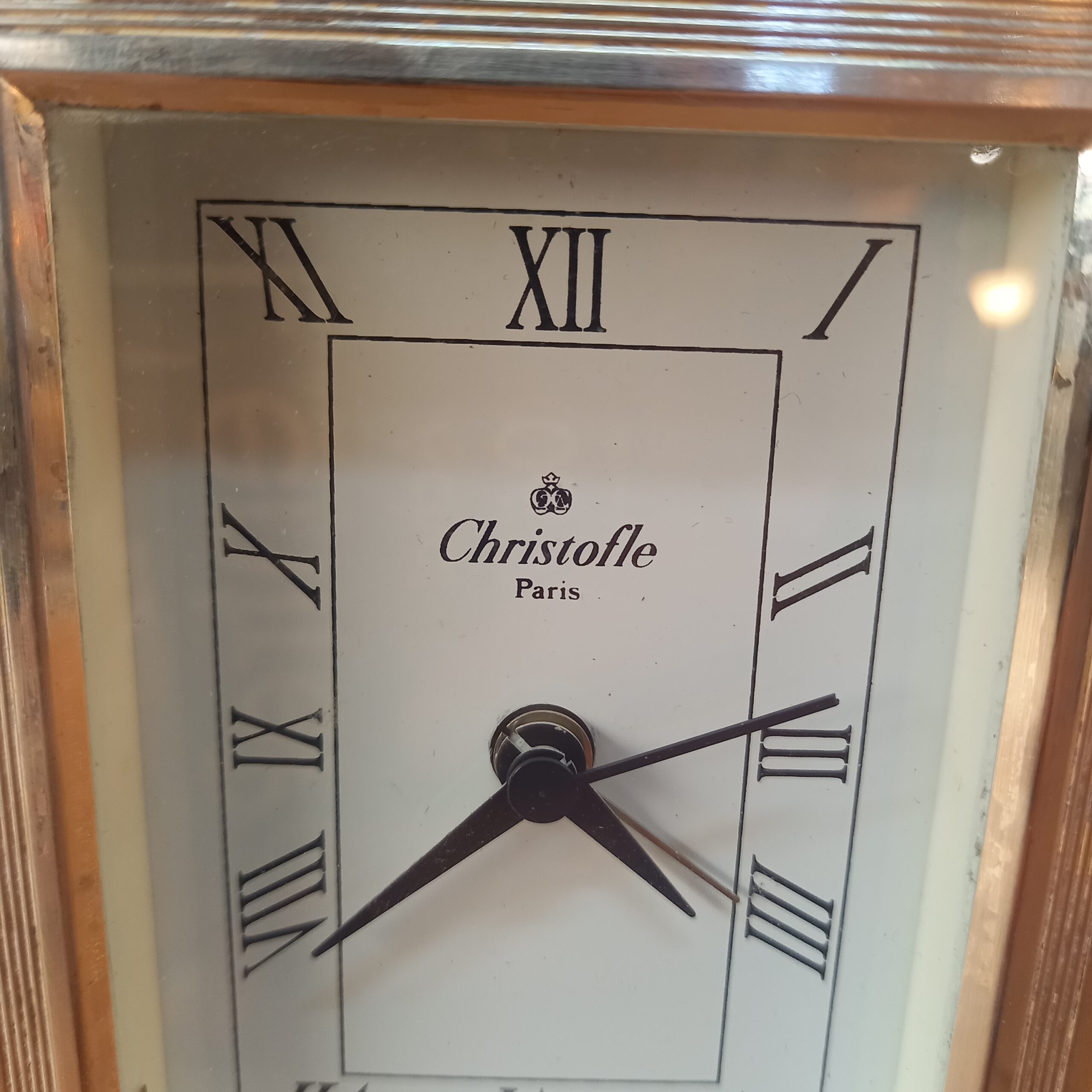 Pendulette de bureau vintage orfèvre Christofle – Image 3