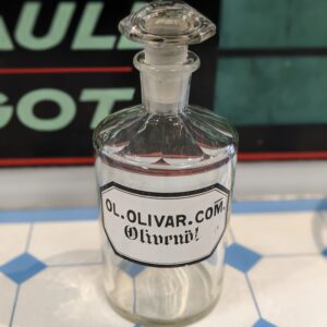 Flacon de pharmacie ancien