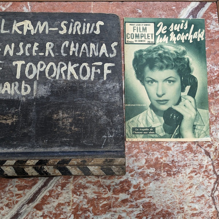 Ancien clap de cinéma du film "Je suis un mouchard" 1953 – Image 5