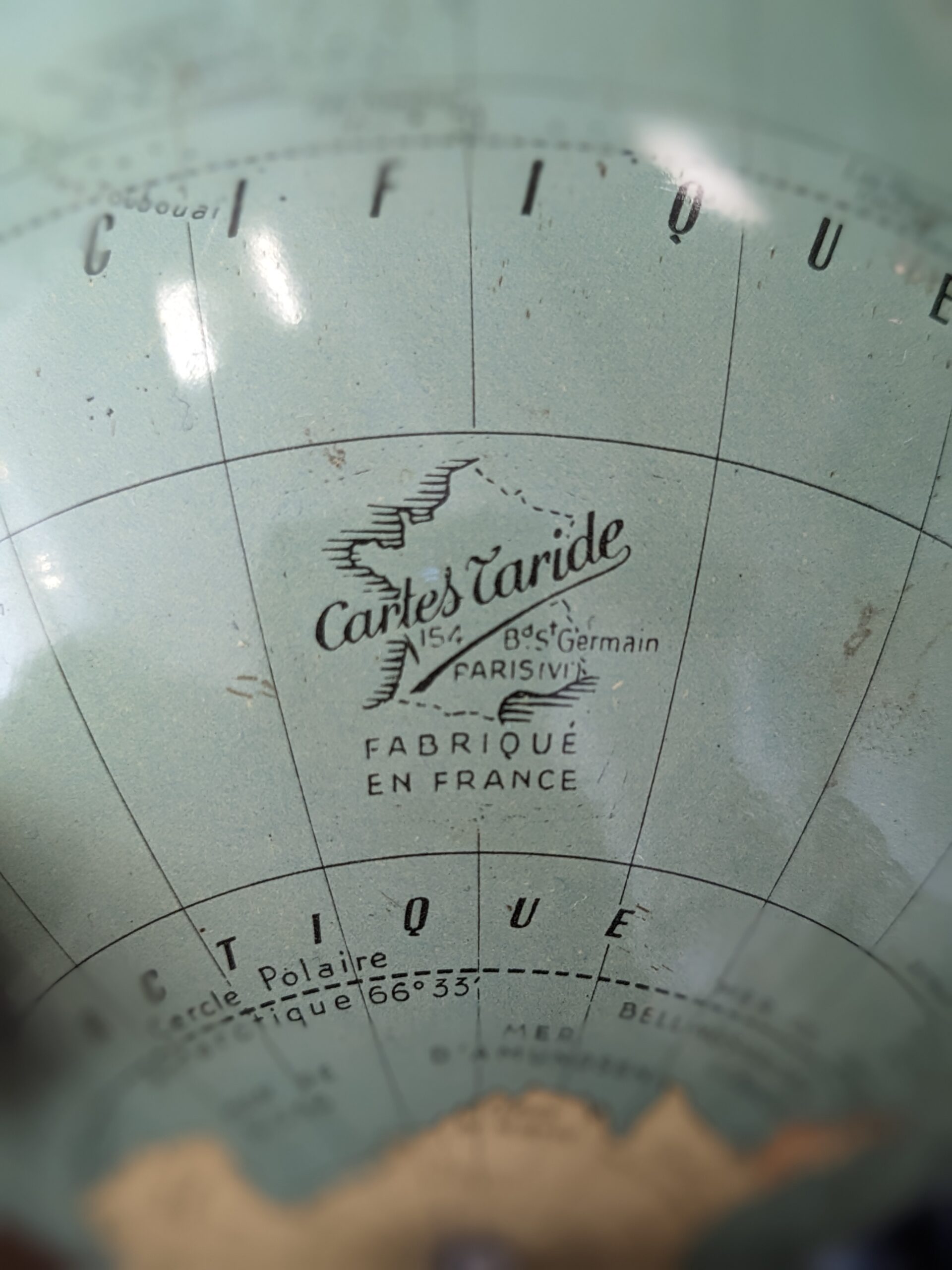 Petit globe terrestre Taride années 50 - Image 3