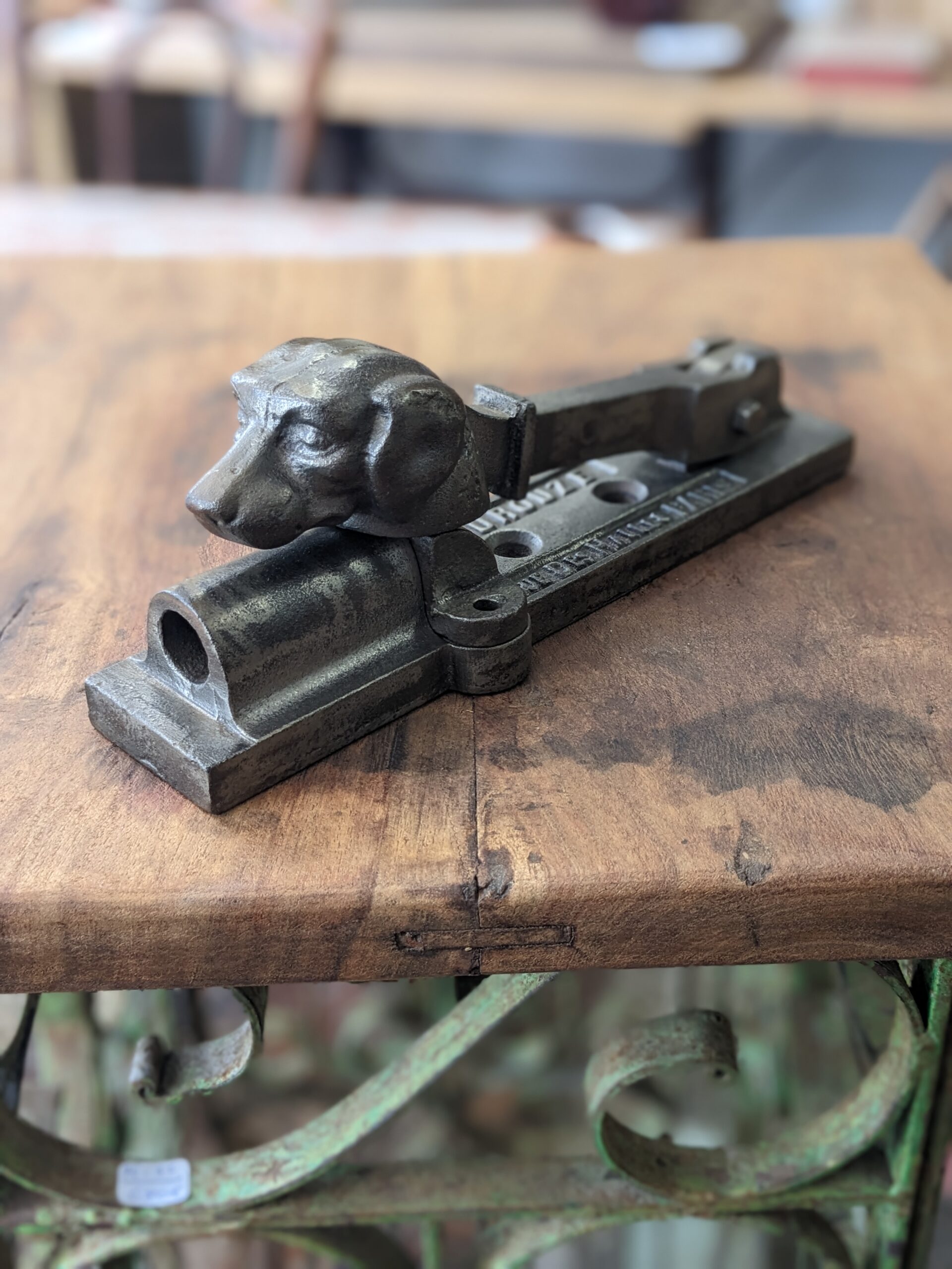 Piège à feu canon de porte zoomorphe "Aurouze" XIXème – Image 3