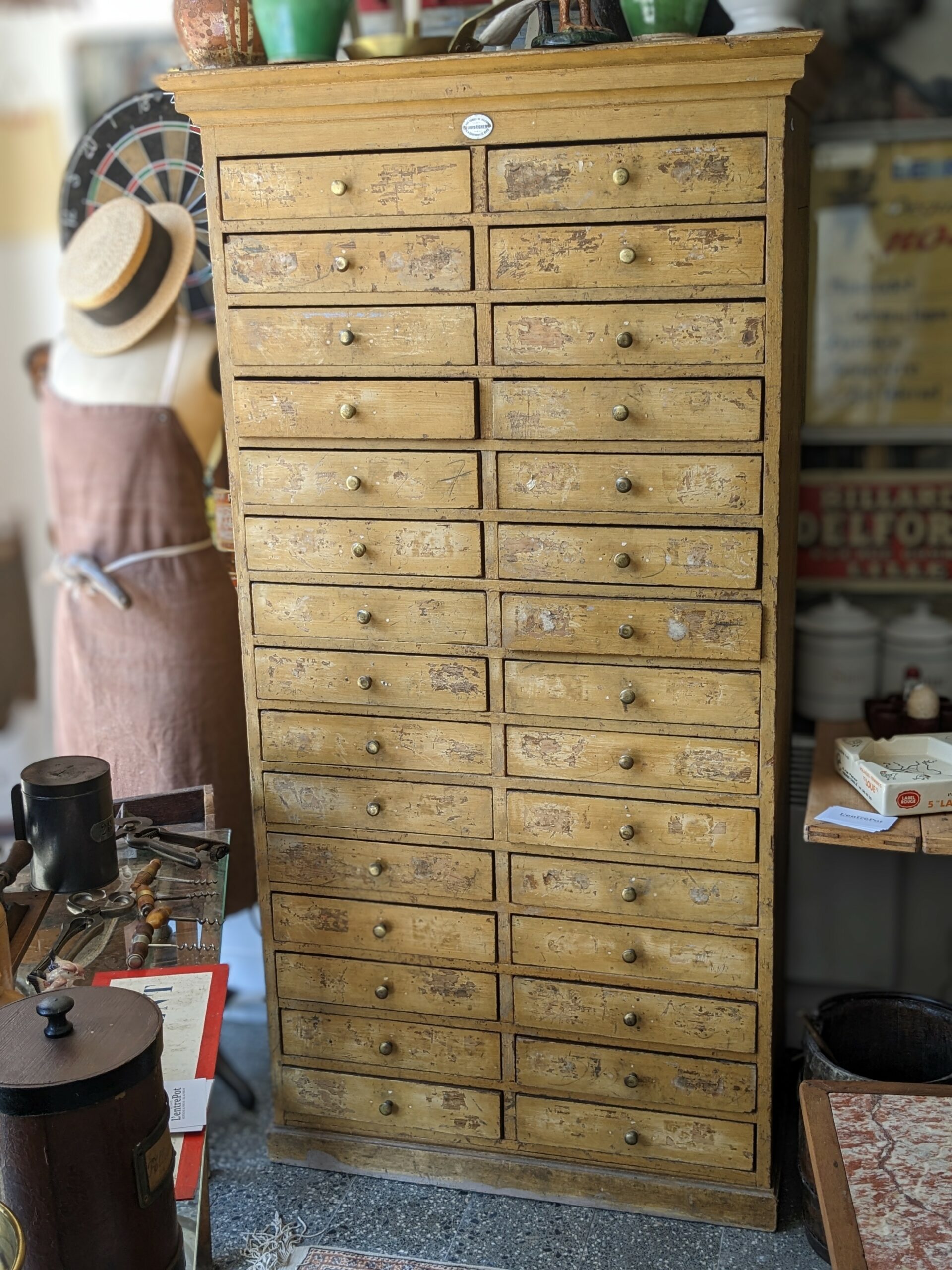 Grand meuble de métier 30 tiroirs