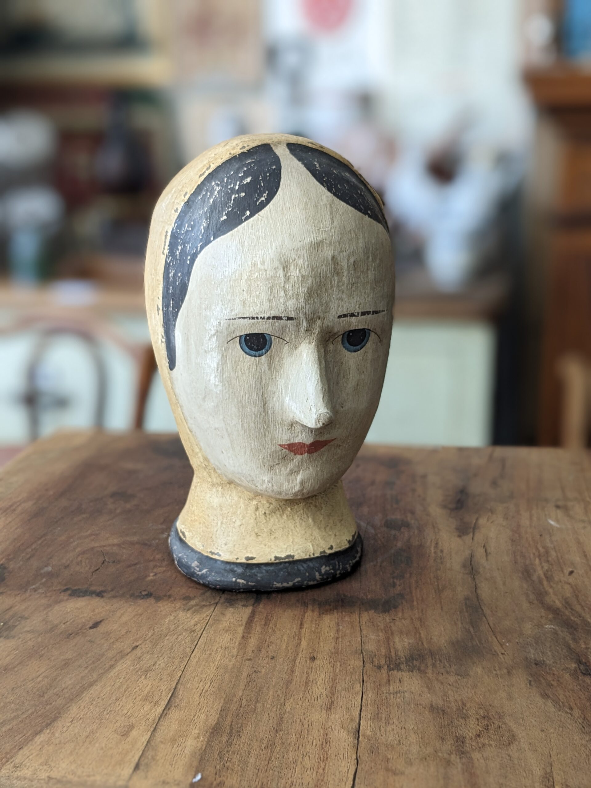 Ancienne marotte en papier maché